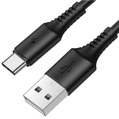 Кабель USB - Type-C Borofone BX47 Coolway  100см 3A  (black)