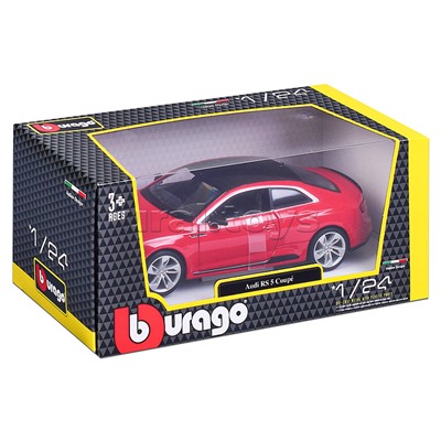 Машинка die-cast Audi RS 5 Coupe, 1:24, красная, открывающиеся двери