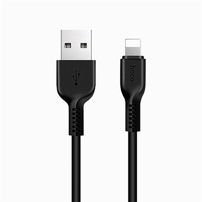 Кабель USB - Apple lightning Hoco X20 Snowy Spirit  100см 2,4A  (black)