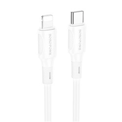 Кабель Type-C - Apple lightning Borofone BX80 PD 20W 100см   (white)