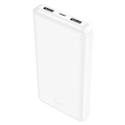 Внешний аккумулятор Hoco J100 10000mAh Micro/Type-C/USB*2 (white)