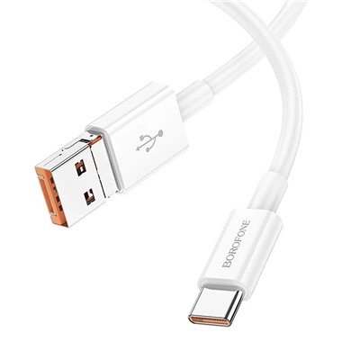 Кабель USB - Type-C Borofone BX102 Winner 60W 100см 3A  (white)