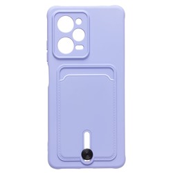 Чехол-накладка - SC304 с картхолдером для "Xiaomi Poco X5 Pro" (light violet) (218005)