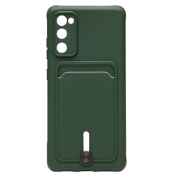 Чехол-накладка - SC304 с картхолдером для "Samsung SM-G780 Galaxy S20FE" (dark green) (208743)