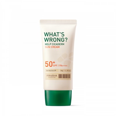 Frudia Крем солнцезащитный для чувствительной кожи - What’s wrong help cicaderm SPF50+ PA++++, 50г