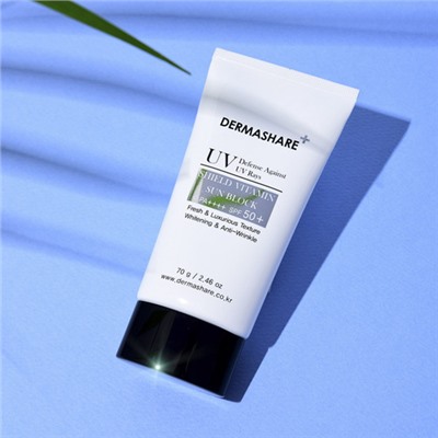 Dermashare Эмульсия солнцезащитная с витаминами - Vitamin sun block SPF50+/PA++++, 70г