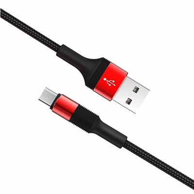 Кабель USB - micro USB Borofone BX21 Outstanding  100см 2,4A  (red)