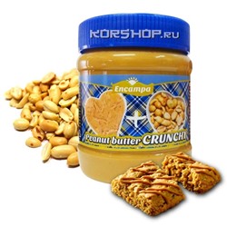 Арахисовая паста с дроблёным арахисом Crunchy Encampa, 340 г Акция