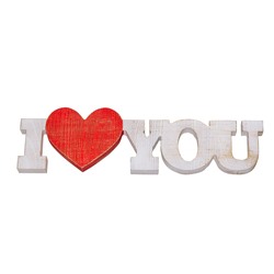 Интерьерная табличка "I love you"