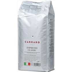 Carraro. Espresso Classic (зерновой) 1 кг. мягкая упаковка