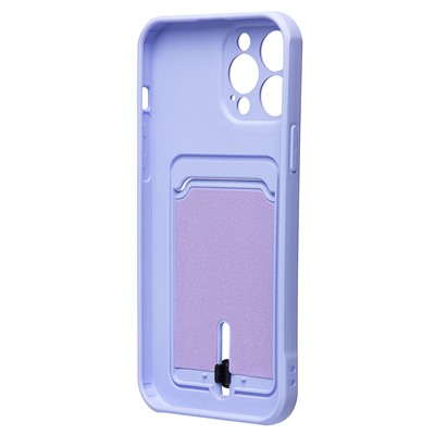 Чехол-накладка - SC304 с картхолдером для "Apple iPhone 13 Pro Max" (light violet) (218014)