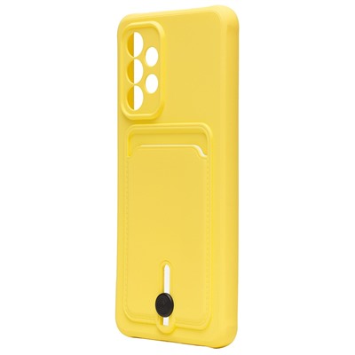 Чехол-накладка - SC304 с картхолдером для "Samsung SM-A336 Galaxy A33 5G" (yellow) (208760)