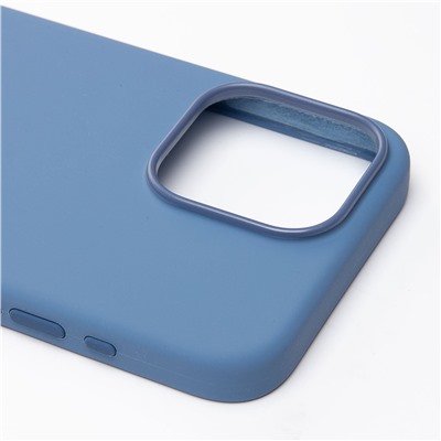 Чехол-накладка ORG Silicone Case SafeMag с анимацией для "Apple iPhone 15 Pro Max" (winter blue)