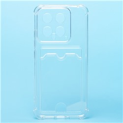 Чехол-накладка - SC276 с картхолдером для "Xiaomi 14" (transparent) (224954)