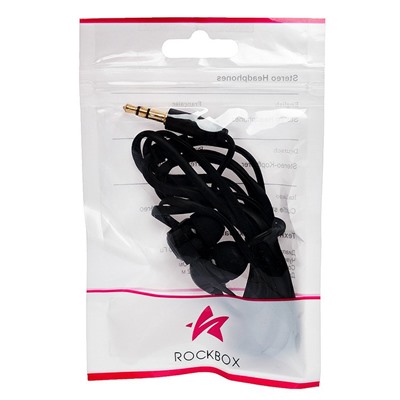 Проводные наушники внутриканальные RockBox HRBX-300 Jack 3,5  (black)