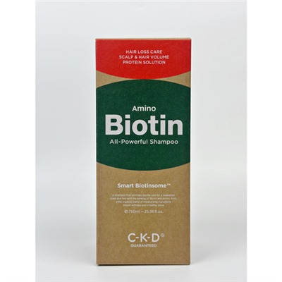 CKD Шампунь с аминокислотами и биотином - Amino Biotin all-powerful shampoo, 750мл