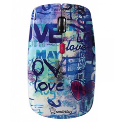 Мышь оптическая беспроводная Smart Buy SBM-327AG-LV-FC 327AG, Love (multicolor)