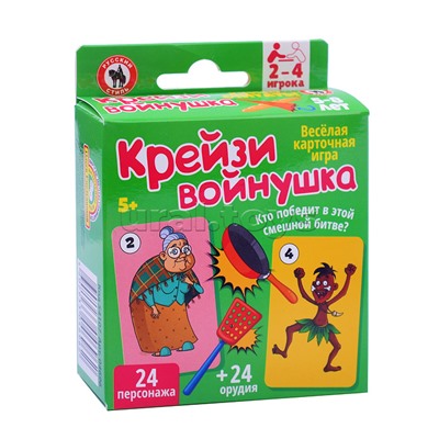 Игра карточная "Крейзи войнушка", 52 карты