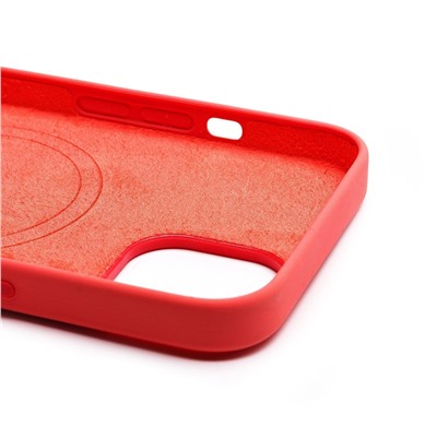 Чехол-накладка ORG Silicone Case SafeMag с анимацией для "Apple iPhone 13" (pink pomelo)