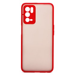 Чехол-накладка - PC041 для "OPPO A16/A16s" (red/black)  (203414)