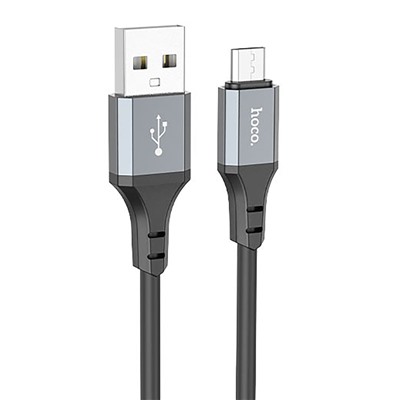 Кабель USB - micro USB Hoco X86 Spear  100см 2,4A  (black)