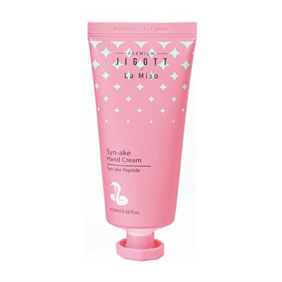 Premium Jigott&La Miso Крем для рук со змеиным ядом - Syn-ake peptide hand cream, 100мл