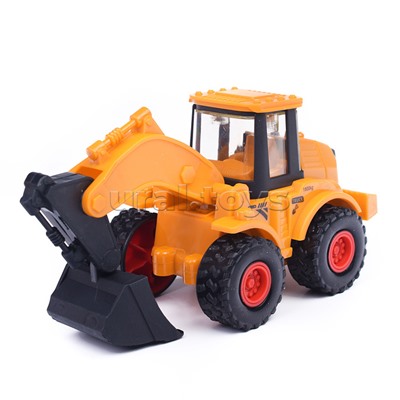Трактор "Городской строитель" оранжевый, в коробке