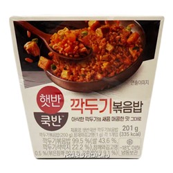 Жареный рис с кимчи из редьки дайкон и курицей Хэтбан Hetban Cookban CJ, Корея, 201 г Акция