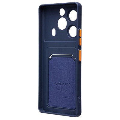 Чехол-накладка - SC337 с картхолдером для "Tecno Pova 6 Pro 5G" (dark blue) (229159)