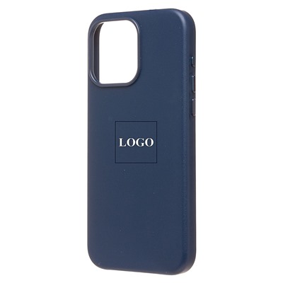 Чехол-накладка ORG SM002 экокожа SafeMag для "Apple iPhone 15 Pro Max" (pacific blue)