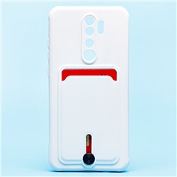 Чехол-накладка - SC304 с картхолдером для "Xiaomi Redmi Note 8 Pro" (white) (208793)