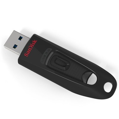 Флэш накопитель USB 128 Гб SanDisk Cruzer Ultra 3.0 (black)