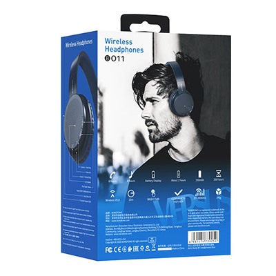 Bluetooth-наушники полноразмерные Borofone BO11 Maily (blue)