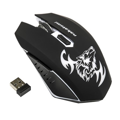 Мышь оптическая беспроводная Nakatomi Gaming mouse MROG-15U RF, игровая