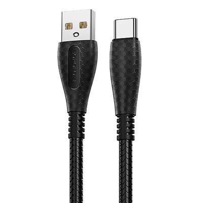 Кабель USB - Type-C Borofone BX38 Cool  100см 3A  (black)