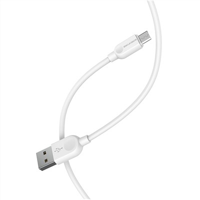 Кабель USB - micro USB Borofone BX14  300см 2,4A  (white)