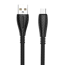 Кабель USB - micro USB Borofone BX38 Cool  100см 2,4A  (black)