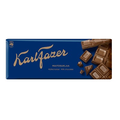 Молочный шоколад Karl Fazer Milk Chocolate 200гр