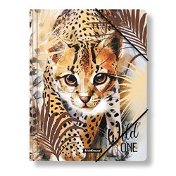 Папка на резинках пластиковая Wild Cat, A4