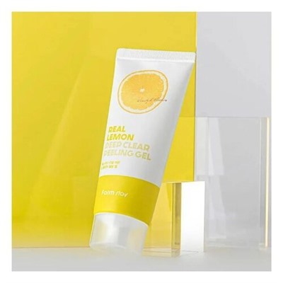 FarmStay Гель-пилинг отшелушивающий с экстрактом лимона - Real lemon deep clear peeling gel, 100мл