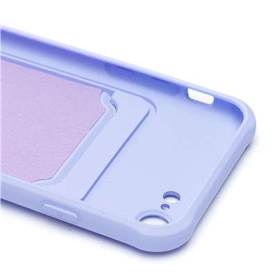 Чехол-накладка - SC304 с картхолдером для "Apple iPhone 7/iPhone 8/iPhone SE 2020" (light violet) (208664)