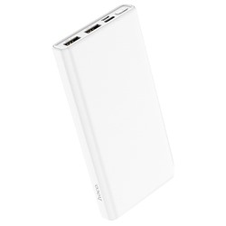 Внешний аккумулятор Hoco J55 10 000mAh Micro USB/USB Type-C/USB*2 (white)