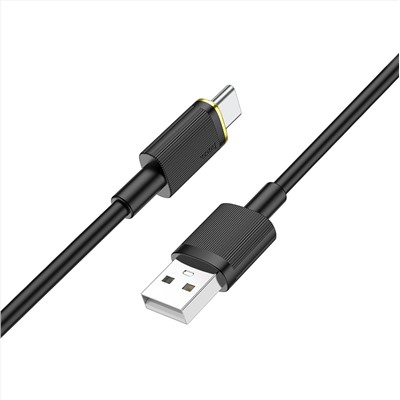 Кабель USB - Type-C Hoco U109   3A  (black)