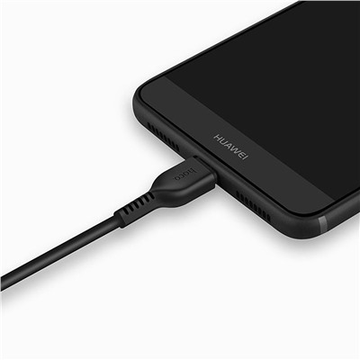 Кабель USB - Type-C Hoco X20 Snow Storm  100см 2,4A  (black)