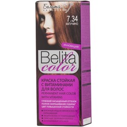 Белита-М Belita сolor  Краска стойкая с витаминами для волос № 7.34 Капучино (к-т)