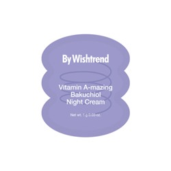 By Wishtrend Крем для лица ночной ретинол и бакучиол - Vitamin A-mazing bakuchiol night cream, 1г