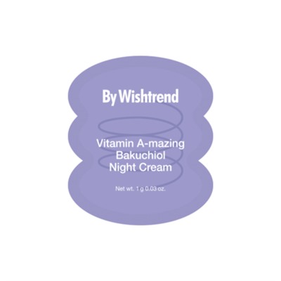 By Wishtrend Крем для лица ночной ретинол и бакучиол - Vitamin A-mazing bakuchiol night cream, 1г