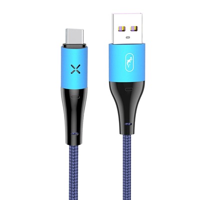 Кабель USB - Type-C SKYDOLPHIN S49T  100см 3A  (blue)