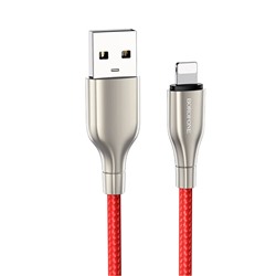 Кабель USB - Apple lightning Borofone BX45 Fast (повр. уп)  100см 2,4A  (red)