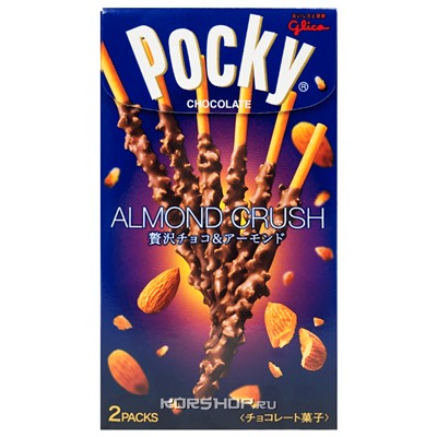Палочки с хрустящим миндалем Almond Crush Pocky Glico, Япония, 46,2 г. Срок до 31.10.2023. АкцияРаспродажа